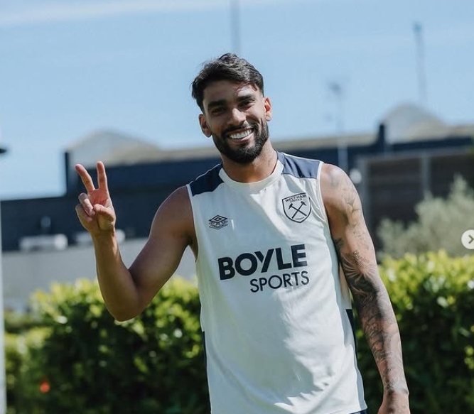 Dias após ser inocentado, Paquetá participa de amistoso do West Ham