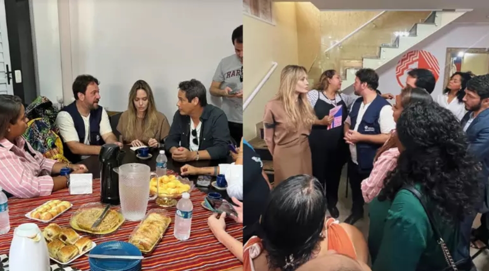 No Brasil, Angelina Jolie visita ONG de refugiados