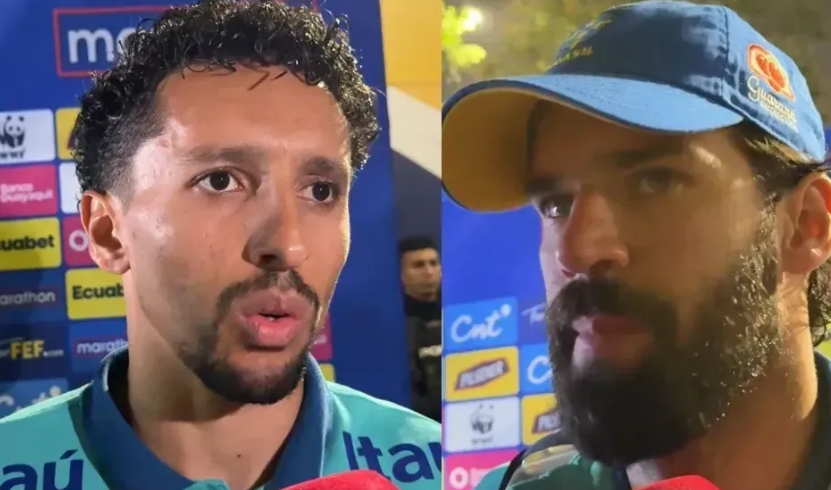 Jogadores do Brasil reagem ao empate com o Equador em estreia de Ancelotti