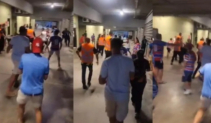 Torcedores do Colo-Colo são expulsos do Castelão em jogo contra o Fortaleza