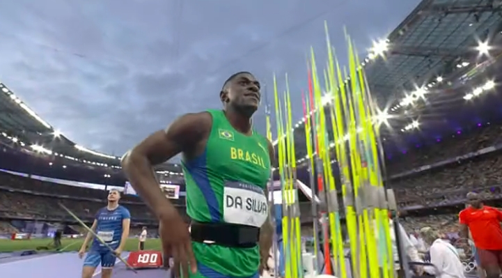 Luiz Maurício é 11º no lançamento de dardo nas Olimpíadas de Paris