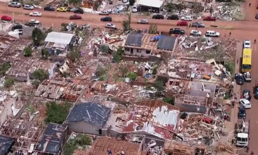 Tornado no Paraná: famílias receberão até R$ 50 mil para reconstruir casas