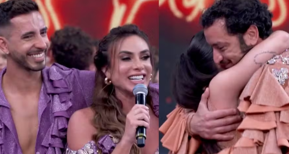 Nicole Bahls e Allan Souza Lima são eliminados do 'Dança dos Famosos'