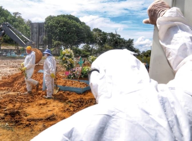Manaus fez 43 enterros nesta sexta-feira