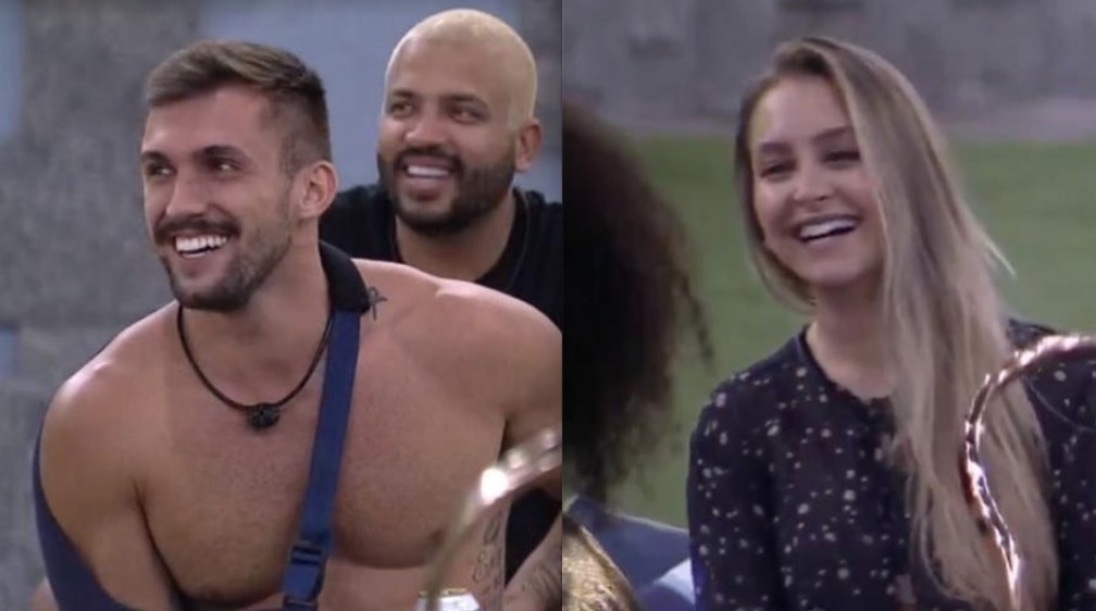 BBB21: Noite tem pedido para Carla lamber mamilo de Arthur