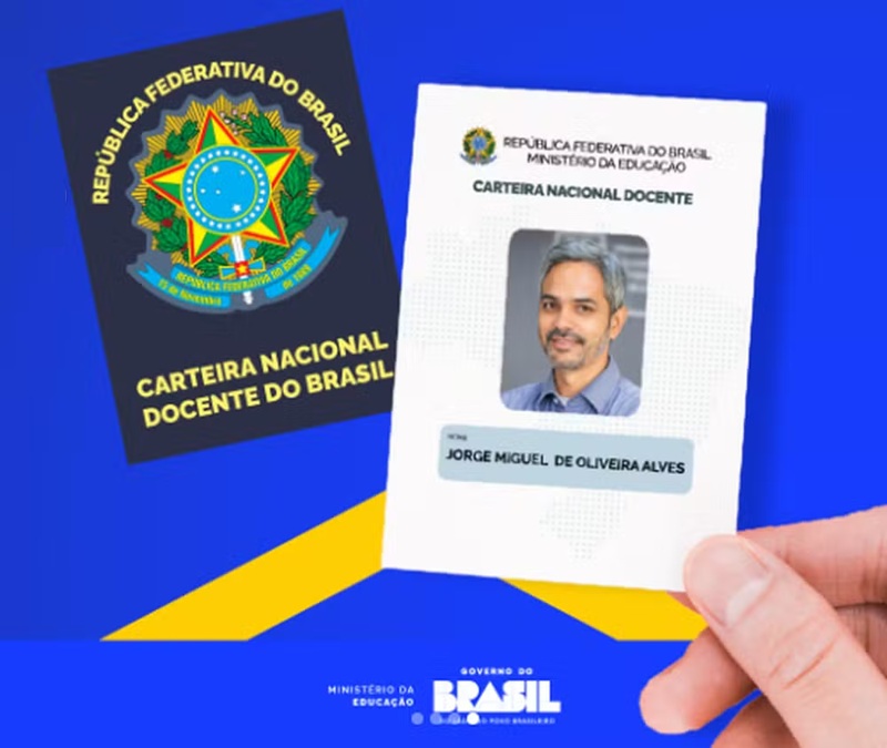 Professores poderão solicitar Carteira Nacional Docente a partir de amanhã