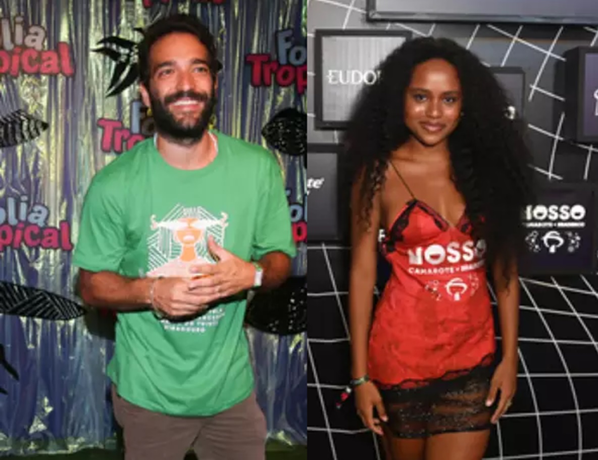 Humberto Carrão beija atriz de Renascer no Carnaval após rumores com Grazi