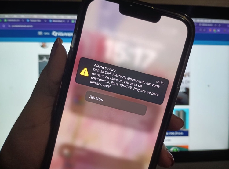Alerta de temporal deixa Manaus em estado de atenção nesta segunda-feira