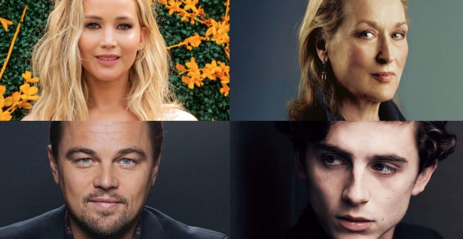 Netflix une Leo Dicaprio, Jennifer Lawrence, Ariana Grande e grande elenco