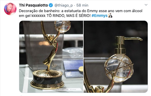 Estatueta do Emmy Awards 2020 viraliza nas redes sociais; Saiba o motivo