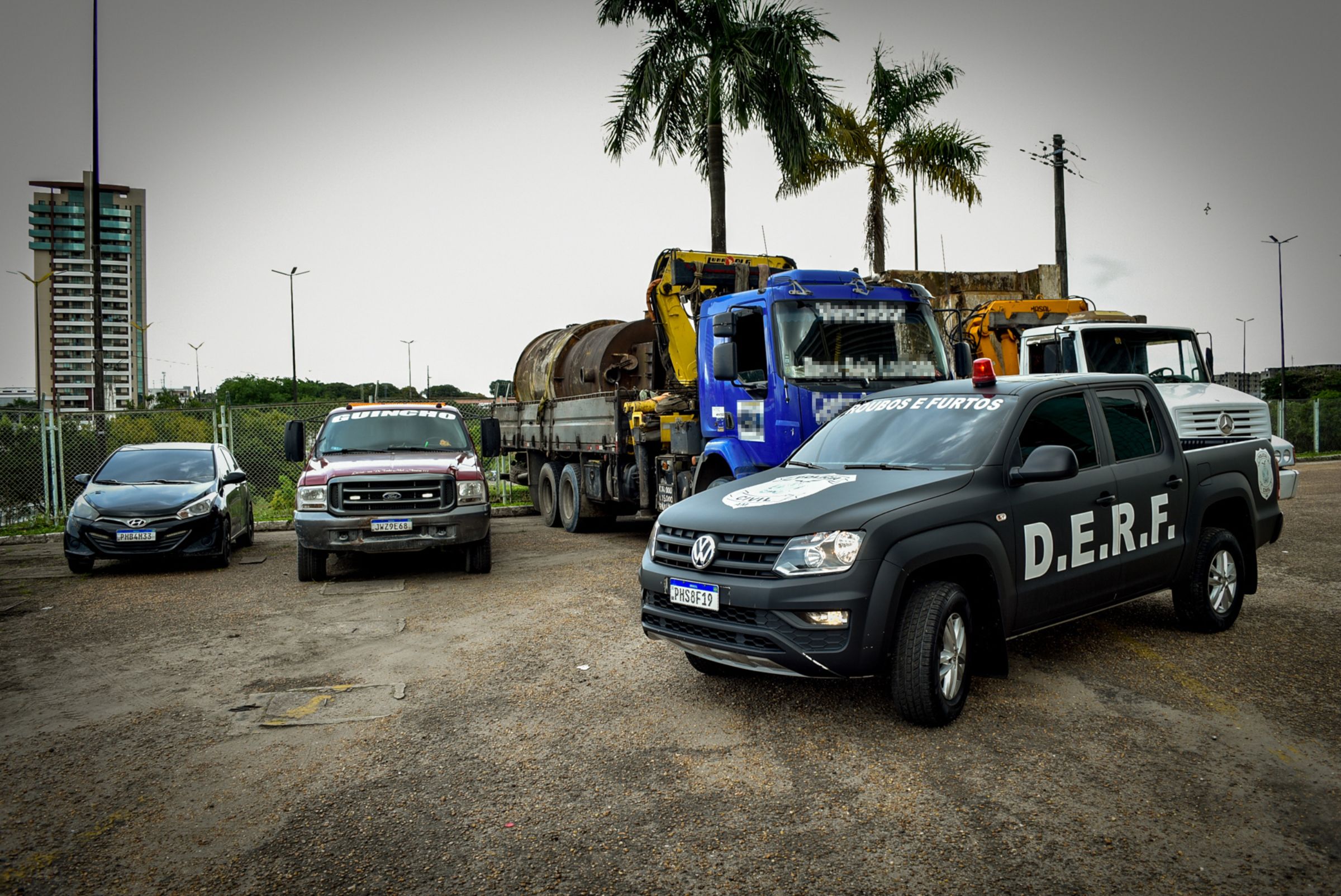 Quadrilha é presa por furtar usina de asfalto de R$ 120 mil em Manaus
