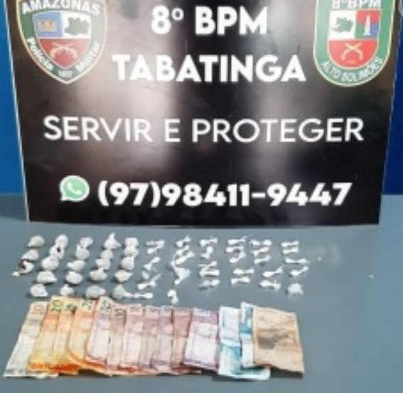 No Amazonas, homem é preso com drogas e dinheiro da Colômbia 