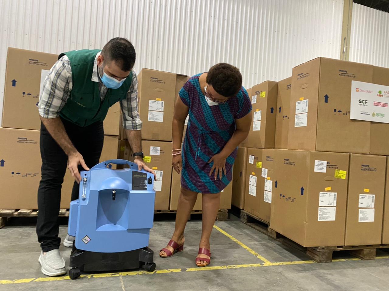 Amazonas recebe 240 concentradores de oxigênio em colaboração internacional