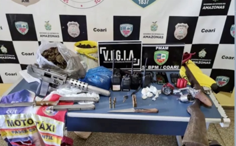 Dois bandidos são mortos em confronto com a polícia no Amazonas