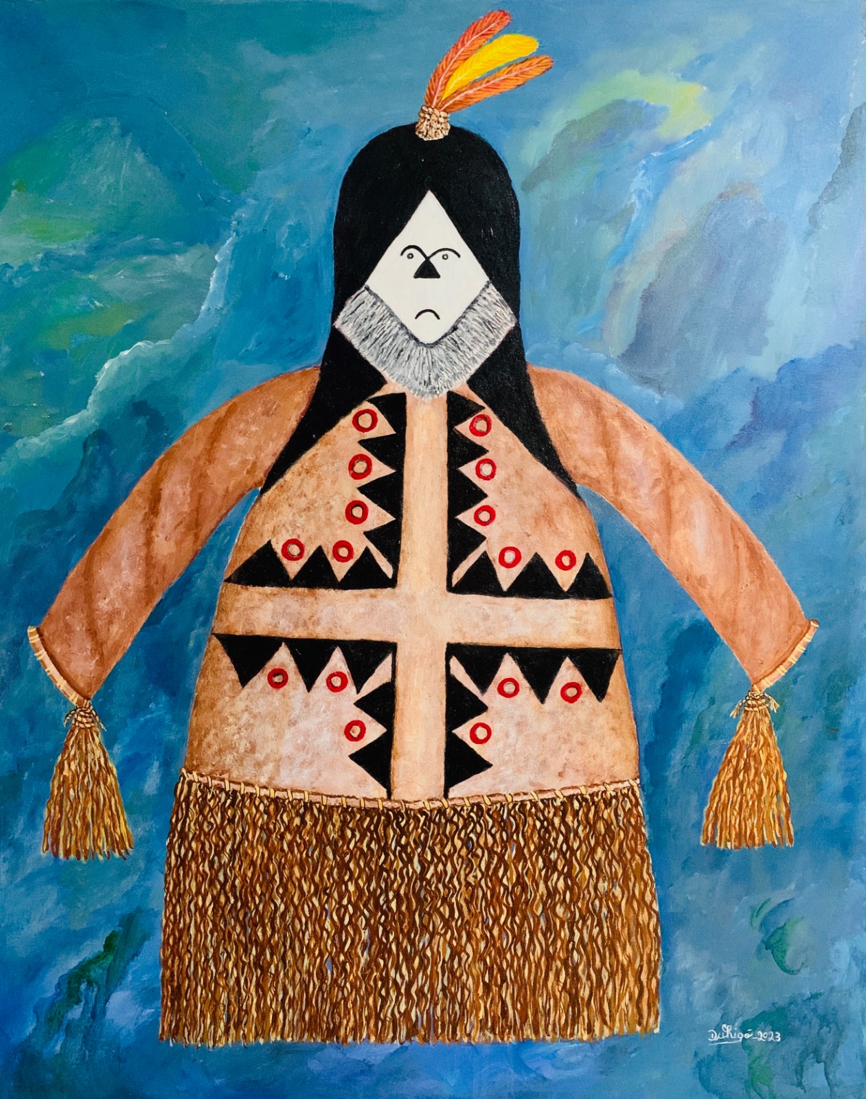 Galeria do Largo recebe exposição com pinturas de mitos indígenas