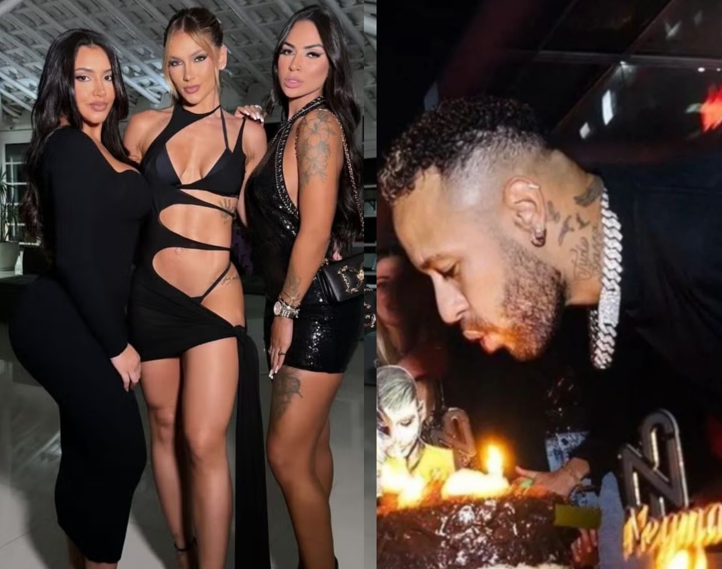 Grávida, Virgínia sensualiza com roupa mínima em festa de Neymar