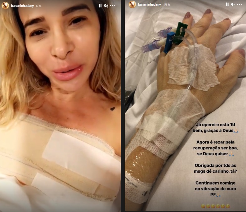 Dany Bananinha retira próteses de silicone após descobrir nódulo