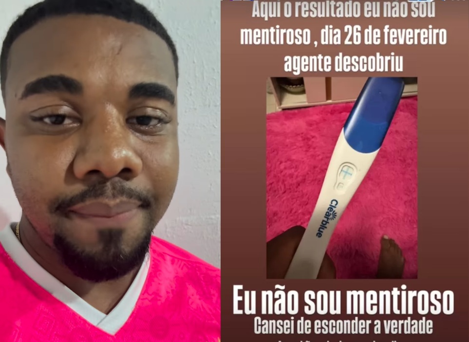 Davi Brito mostra teste de gravidez após fim do namoro: "não sou mentiroso"