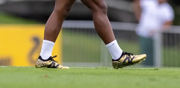 Endrick estreia chuteira dourada exclusiva em Brasil x Argentina