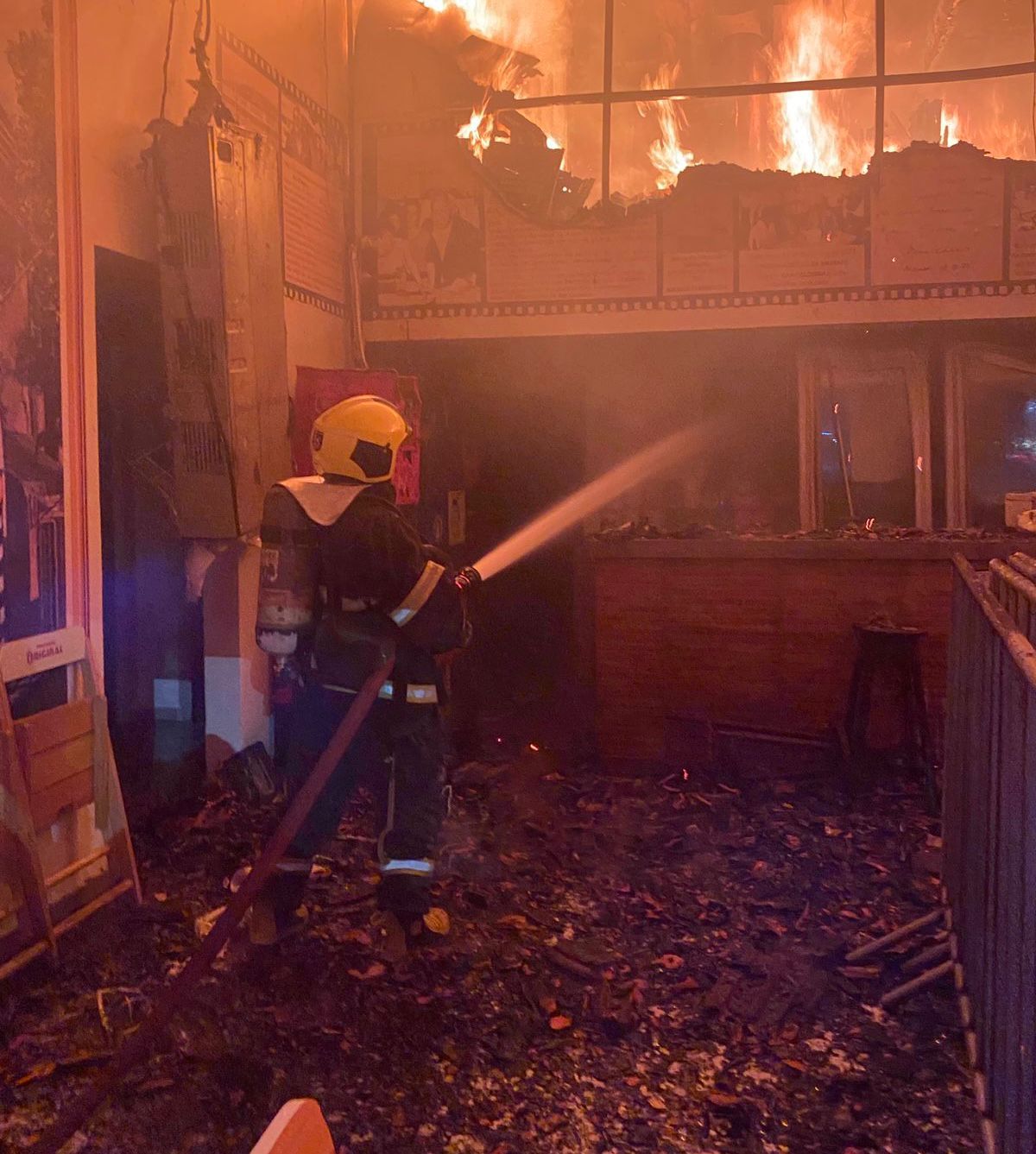 Veja como ficou o Bar do Caldeira após incêndio devastador