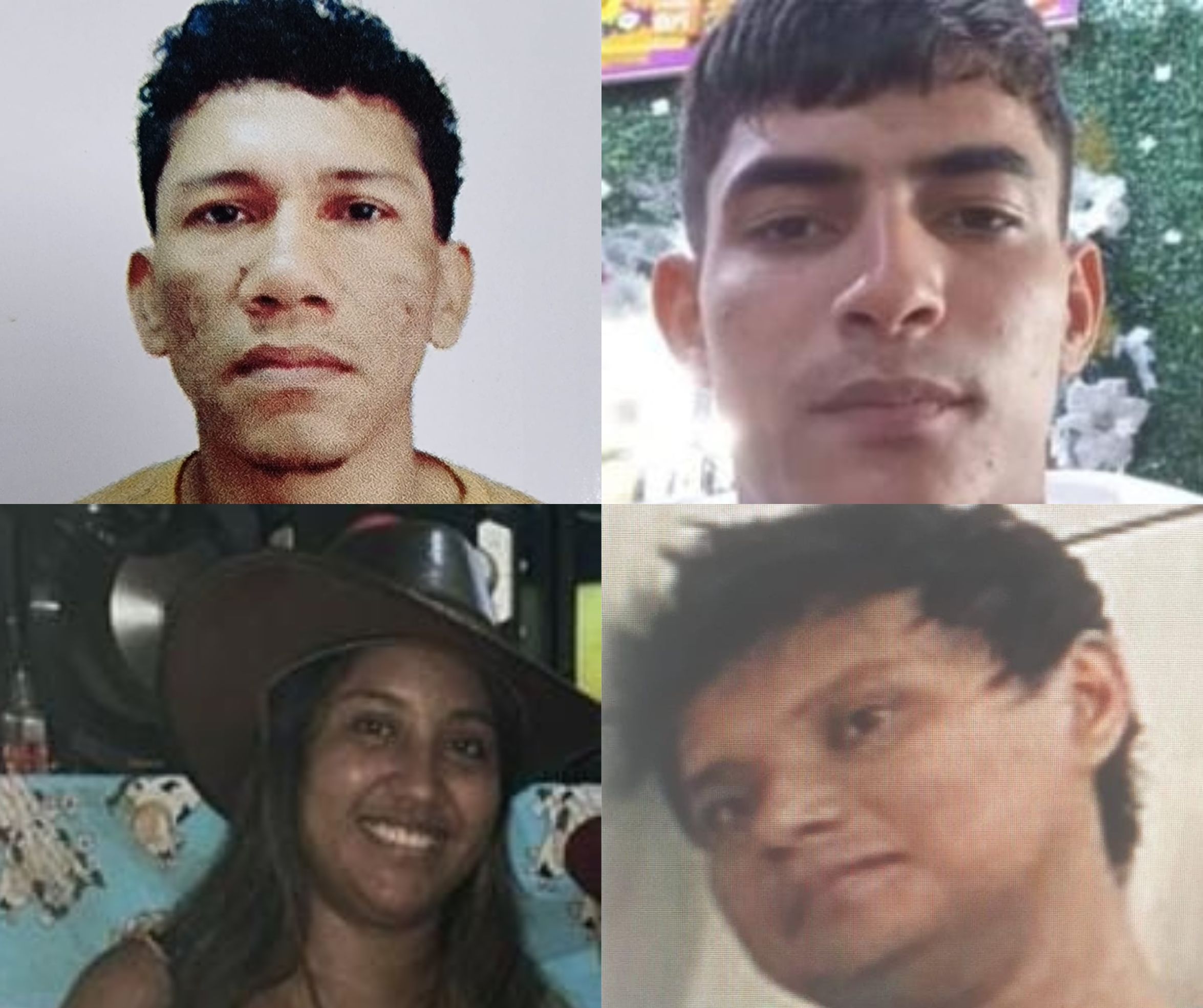 Polícia divulga imagens de 4 pessoas desaparecidas em Manaus