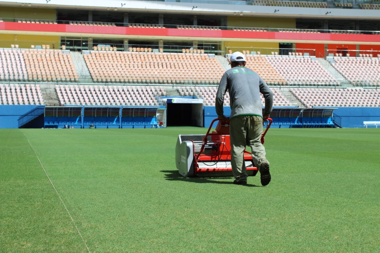 Arena do Amazonas passa por sanitização para final do Barezão 2021