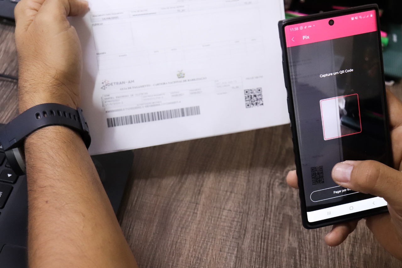 Taxas do Detran-AM poderão ser pagas com Pix