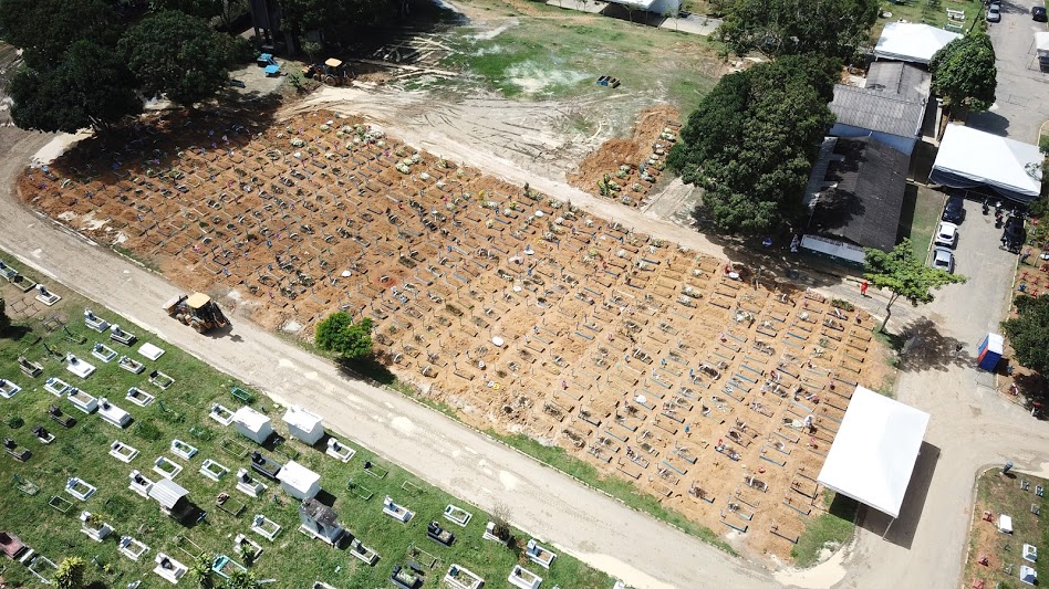 Manaus registrou 29 enterros neste domingo