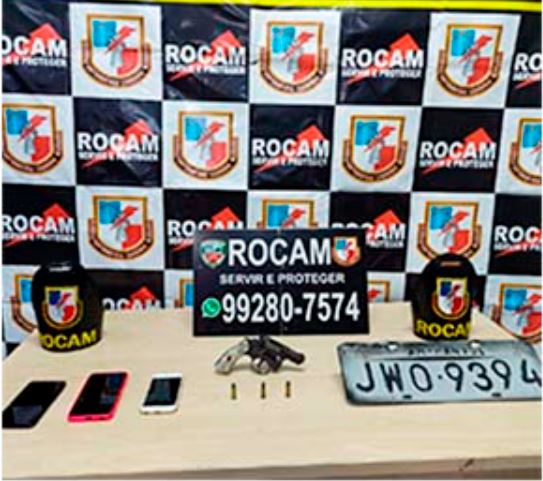 Dupla é presa com celulares roubados após perseguição em Manaus