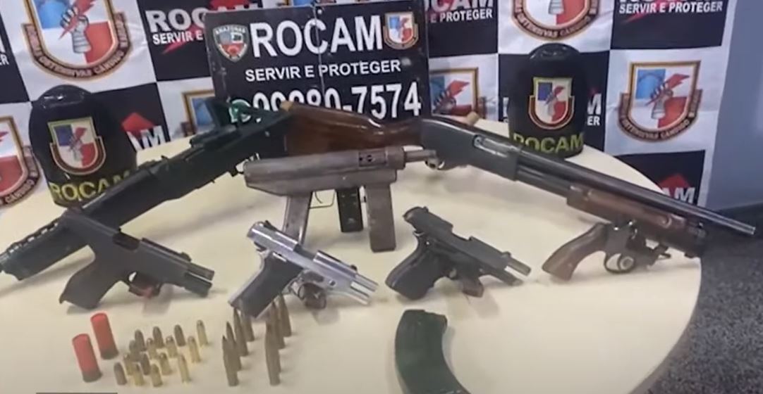 Homem é preso com arsenal enquanto tramava ataque a facção rival em Manaus