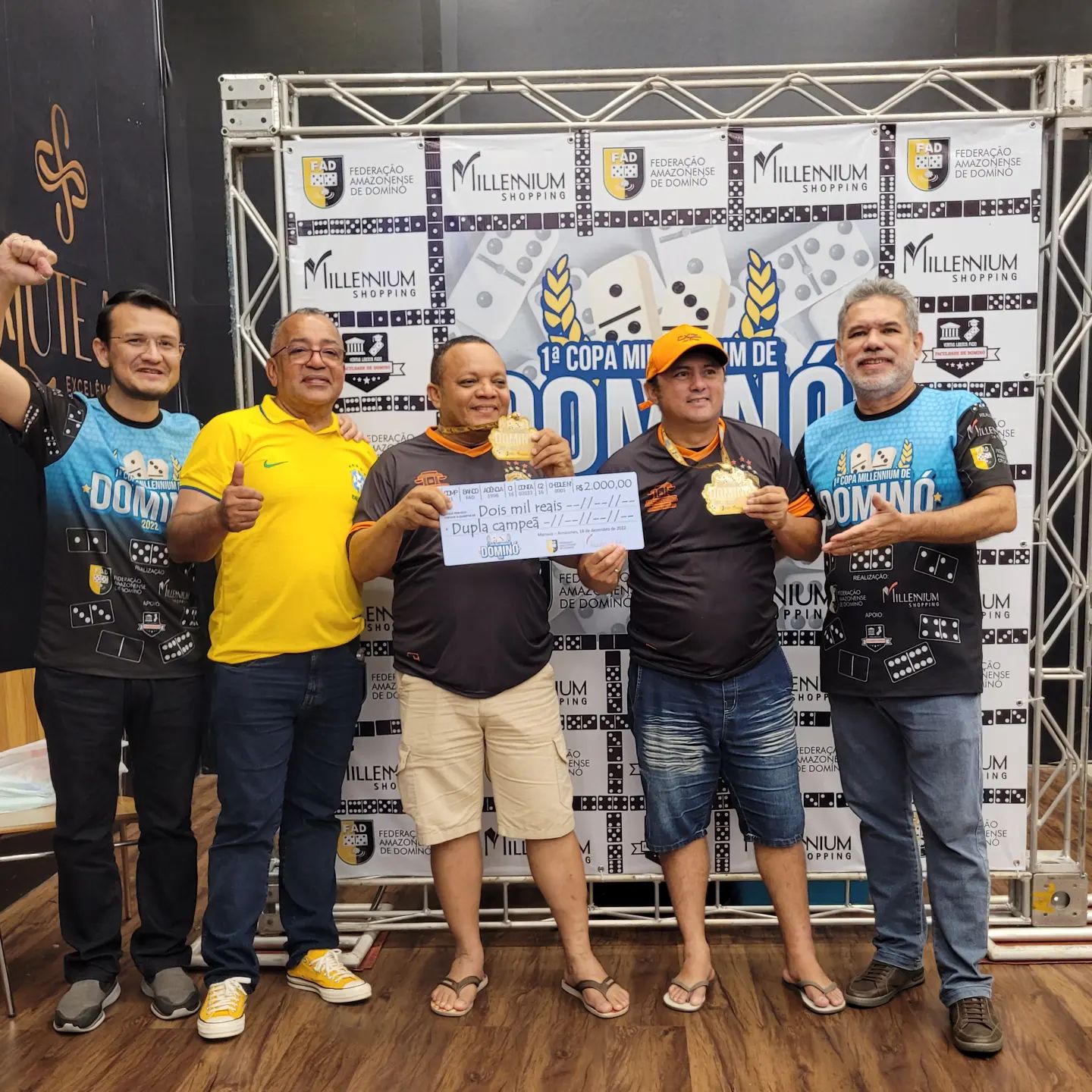 Copa de dominó entrega premiação em Manaus