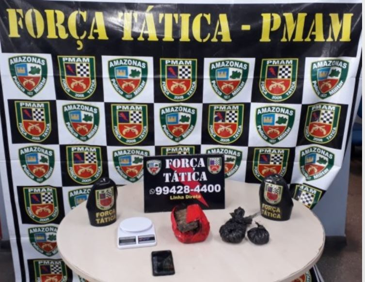 Homem é preso com drogas em casa ao ser denunciado para a PM em Manaus