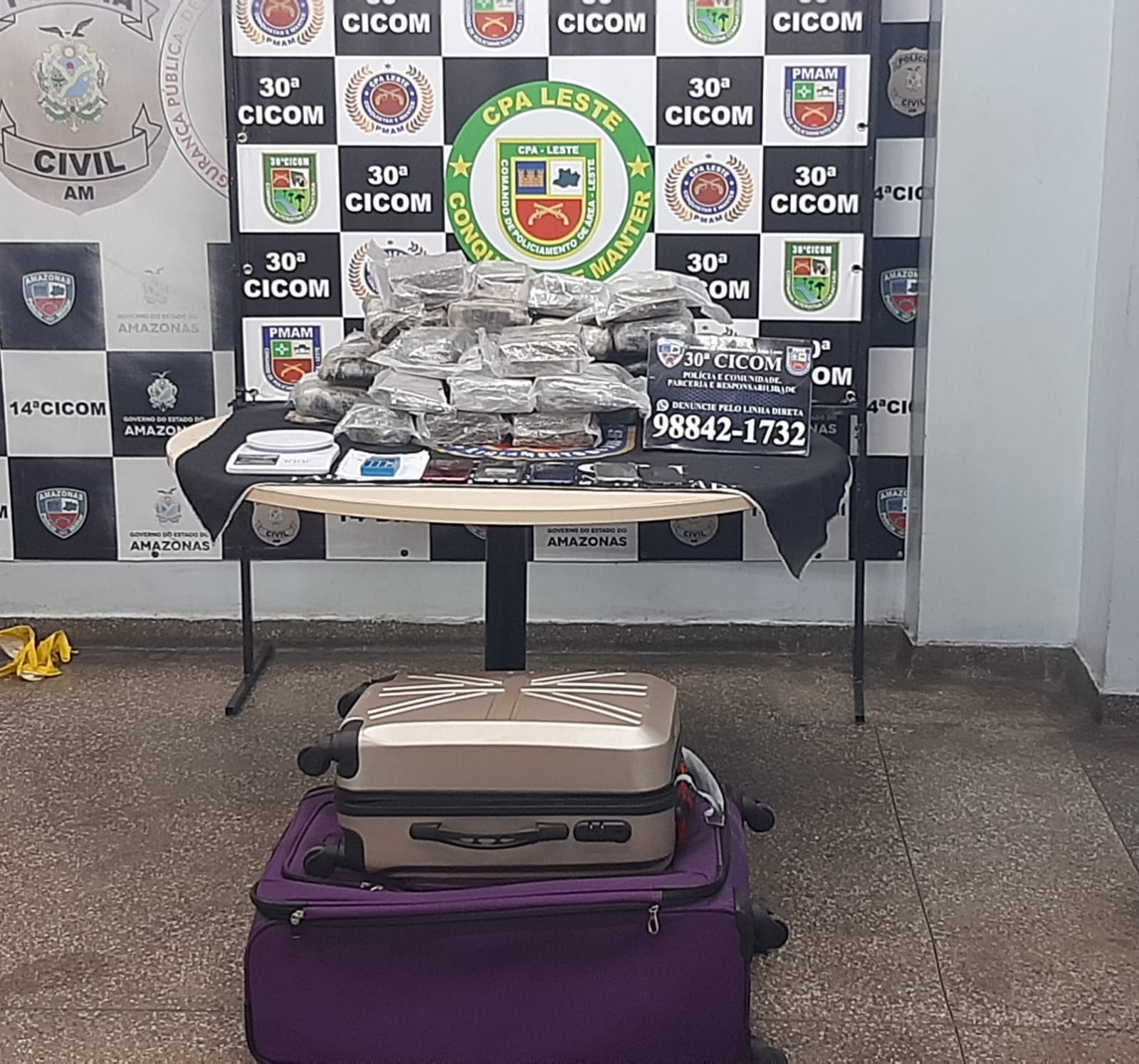 Motorista de app é preso com 31 kg de drogas durante operação em Manaus