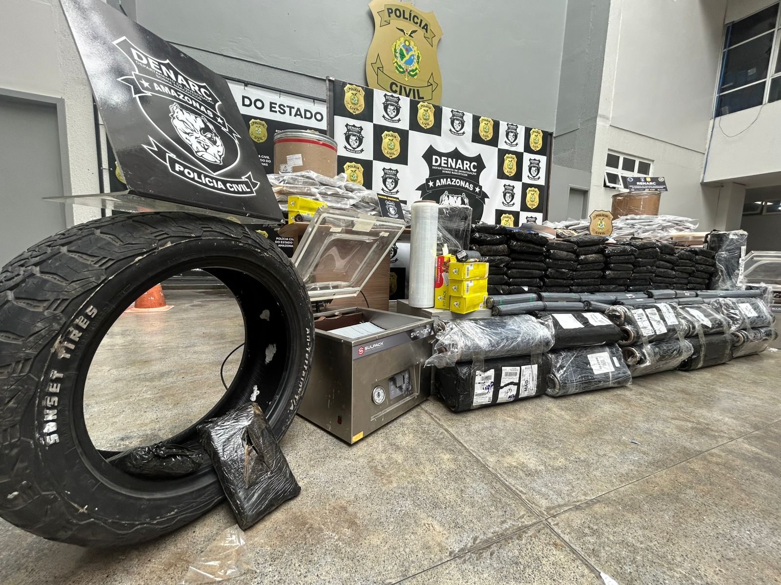 Grupo é preso com drogas avaliadas em R$ 6,1 milhões após perseguição em Ma