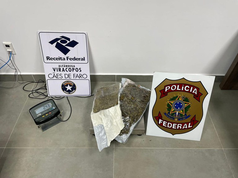 PF prende passageiro que viajou com drogas de Manaus para São Paulo