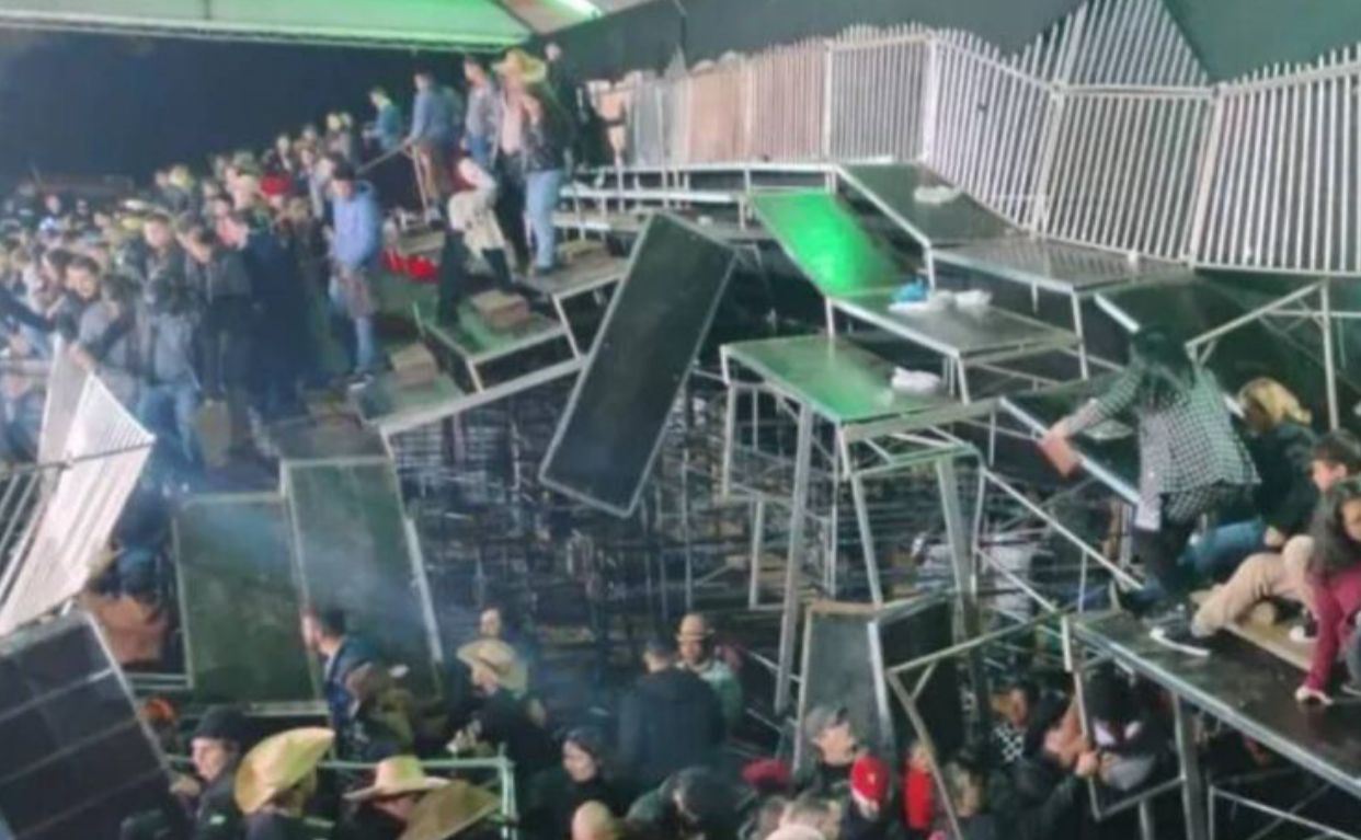 Arquibancada desaba durante rodeio e deixa 60 feridos em SP