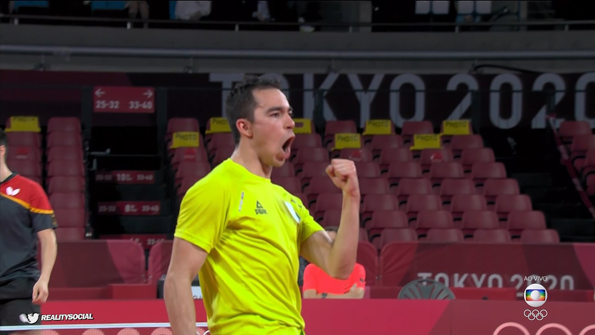 Após fazer história, Hugo Calderano é eliminado por alemão no tênis de mesa