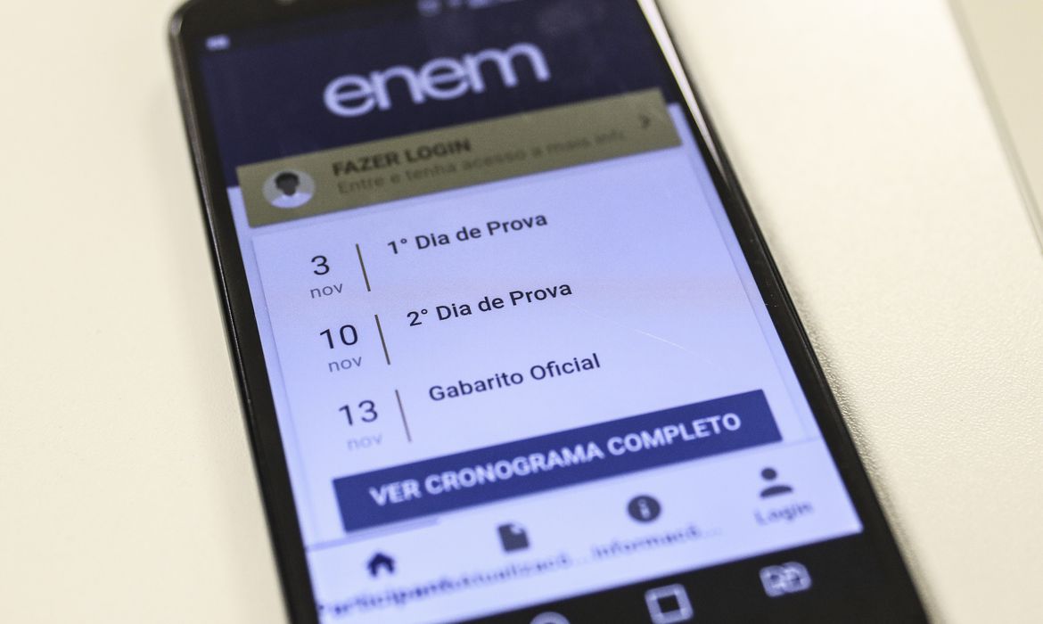 Cartão de inscrição do Enem será divulgado em janeiro