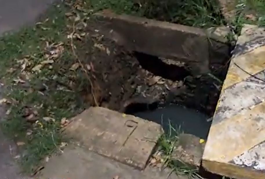 Motociclista vai parar dentro de bueiro durante acidente em Itacoatiara