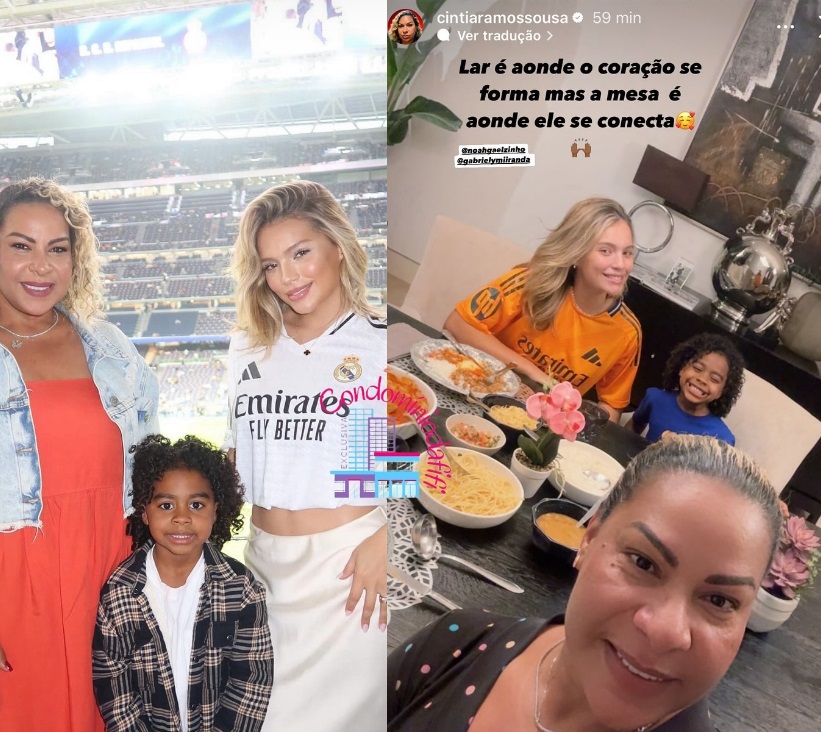 Mãe de Endrick posa com nora Gabriely Miranda após desavenças