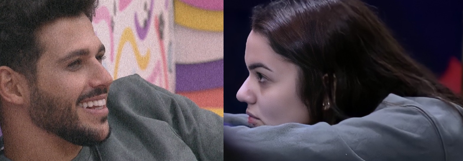 Sem saber do acidente, Eslô sente saudades de Rodrigo e veste casaco deixado pelo brother