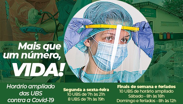 UBSs preferenciais com horário ampliado contra a Covid - 19 