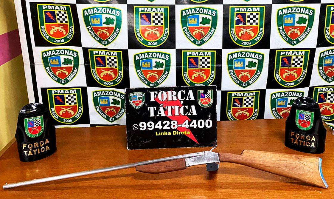 Armado com espingarda, homem agride e ameaça matar família em Manaus
