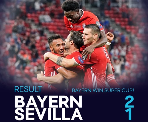 Bayern de Munique é campeão da Supercopa da Europa