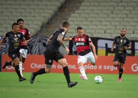 Flamengo perde para o Ceará e vê fim de sequência de vitórias no Brasileiro