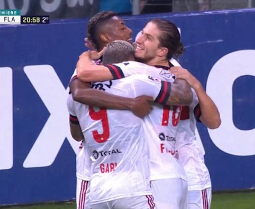 De virada, Flamengo faz 4 a 2 e vence o Grêmio em Porto Alegre