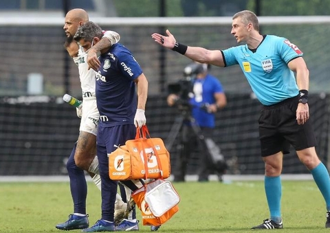 Felipe Melo fratura tornozelo e deve ficar meses afastado dos campos