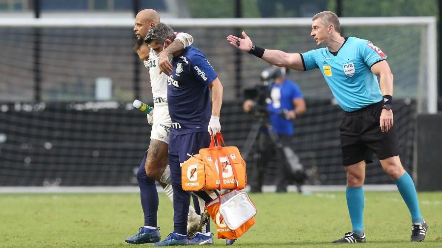 Felipe Melo fratura tornozelo e deve ficar meses afastado dos campos