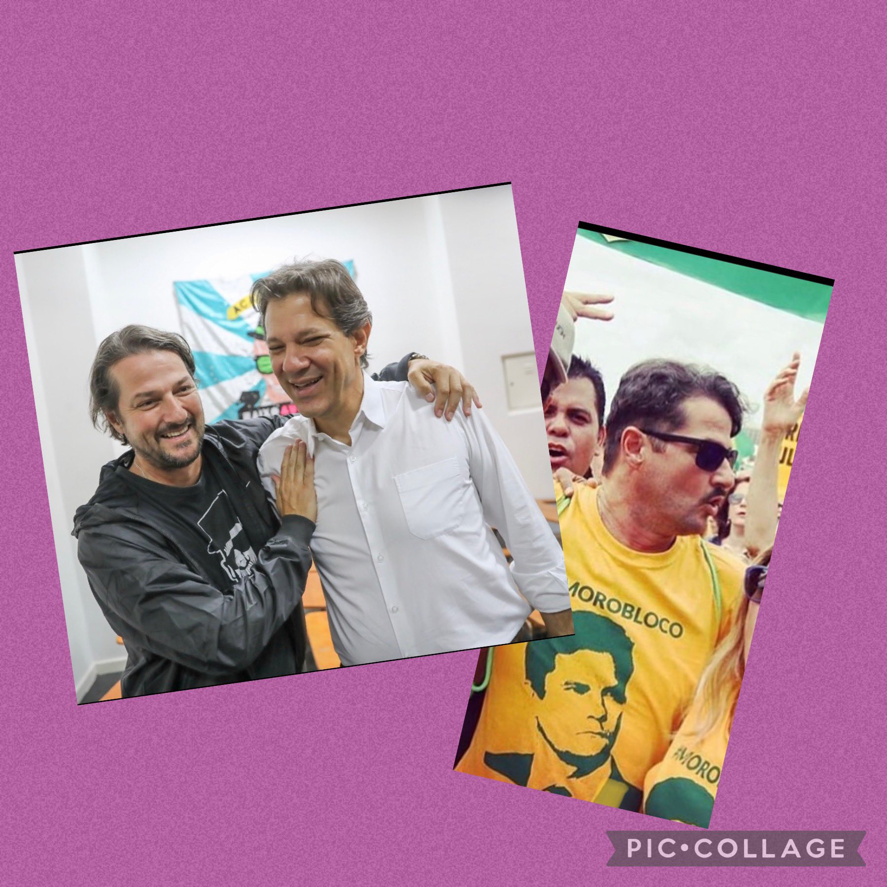 Marcelo Serrado se arrepende de apoio a Moro e posta foto com Haddad