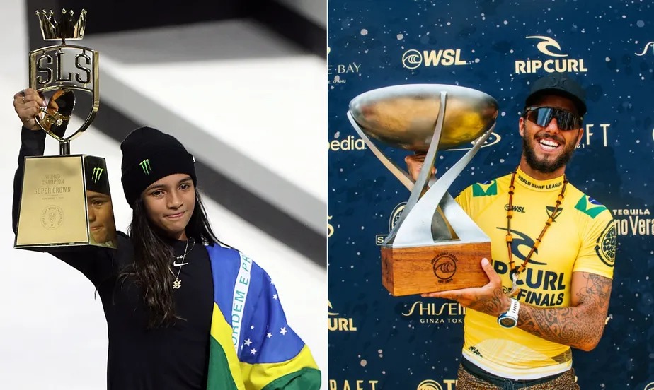 Rayssa Leal e Filipe Toledo são finalistas do Laureus, o 'Oscar do Esporte'